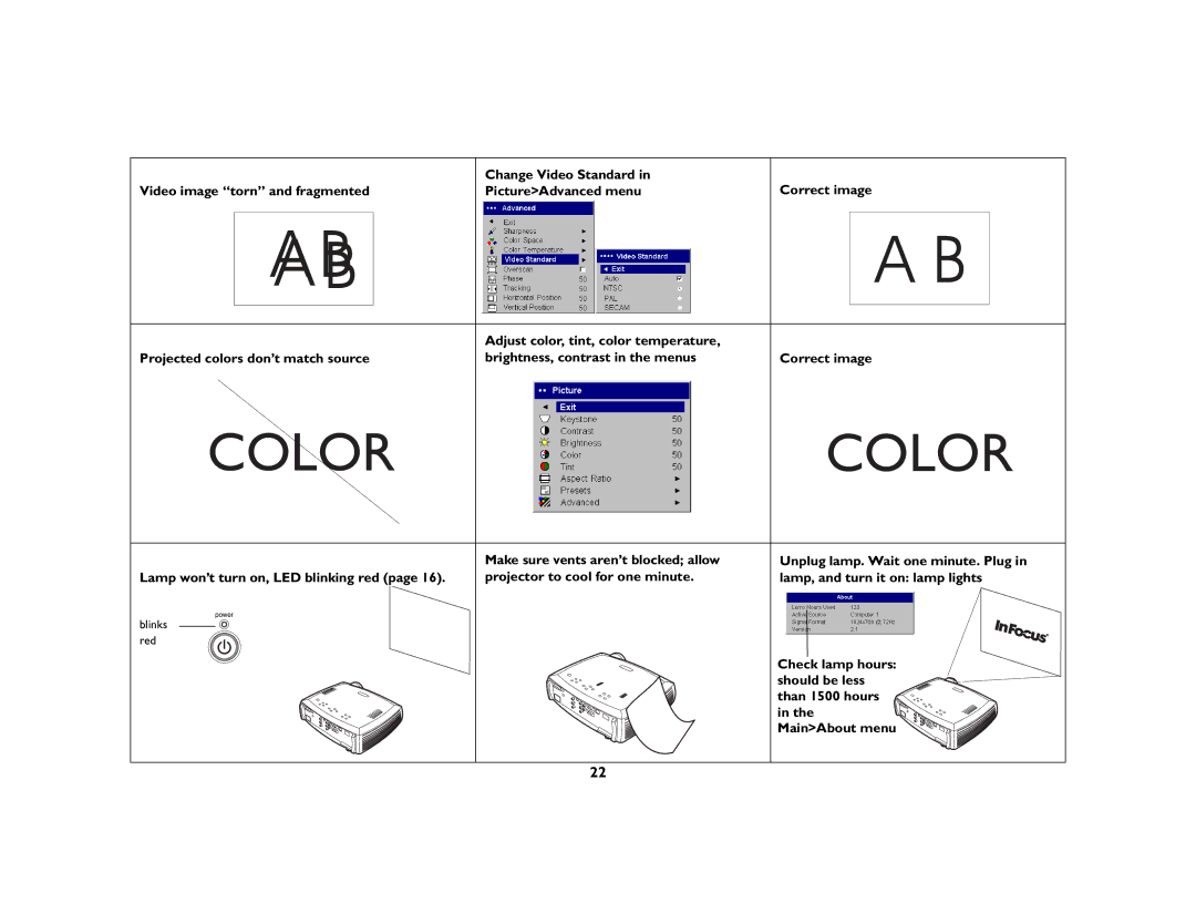 Apple LP 650 manual Color 