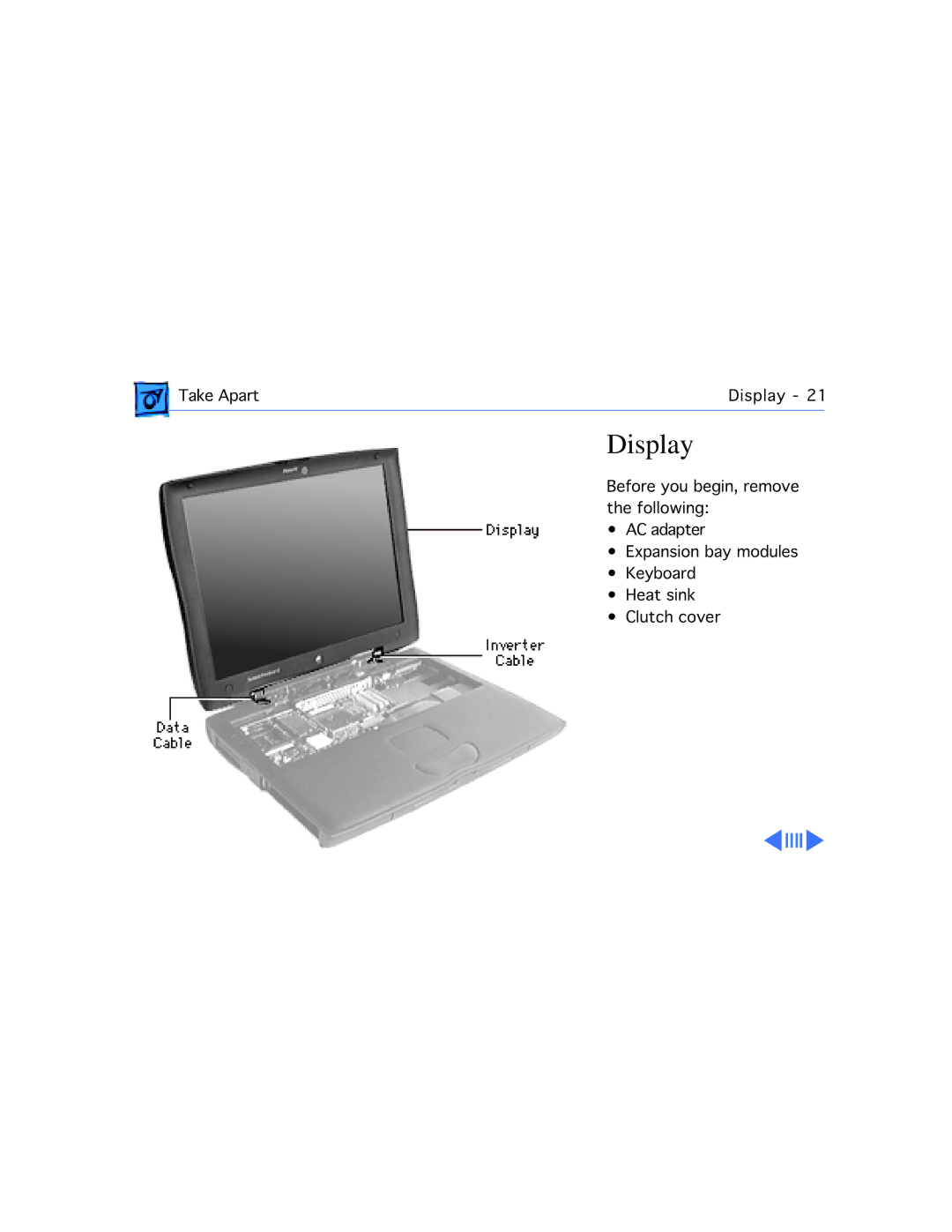 Apple M4753 manual Display 