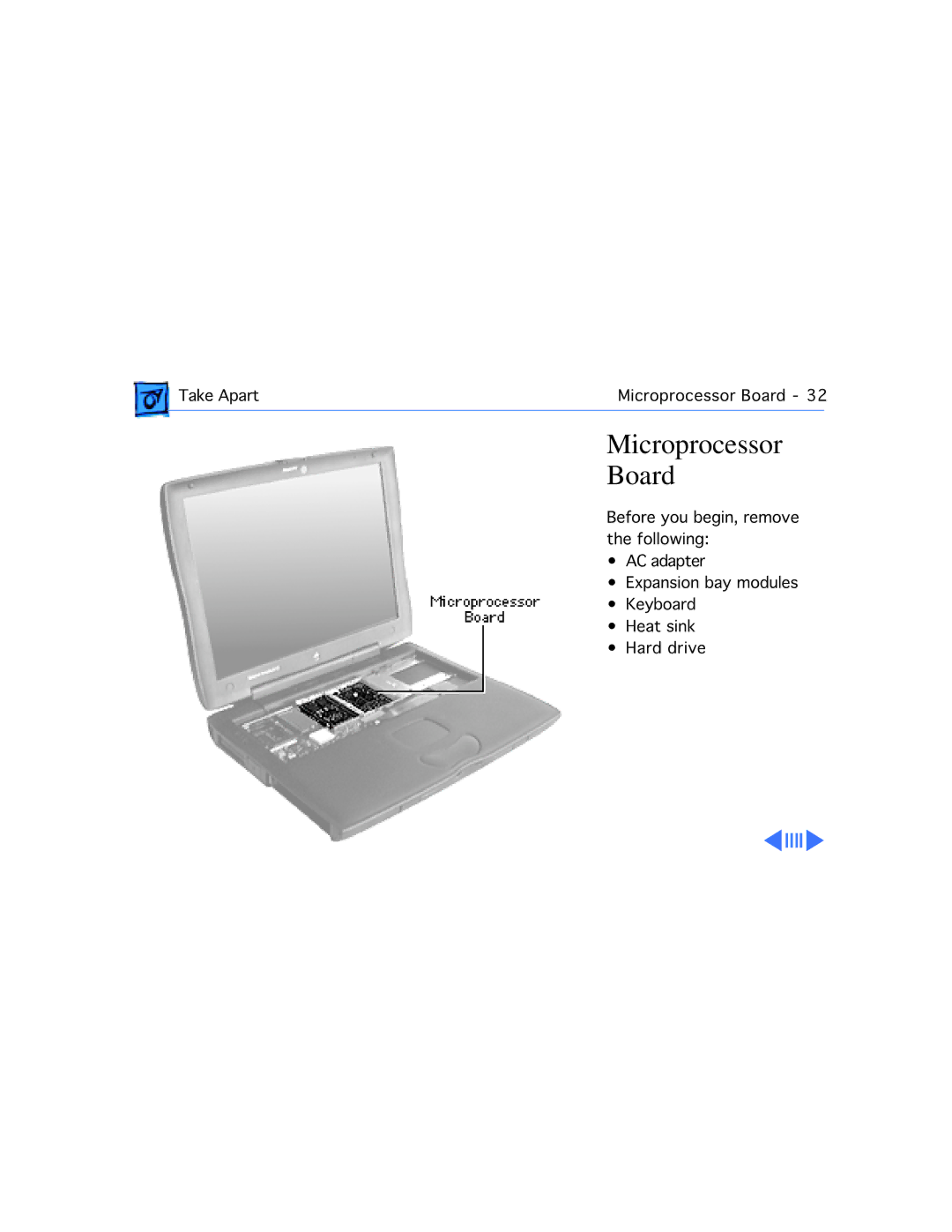 Apple M4753 manual Microprocessor Board 