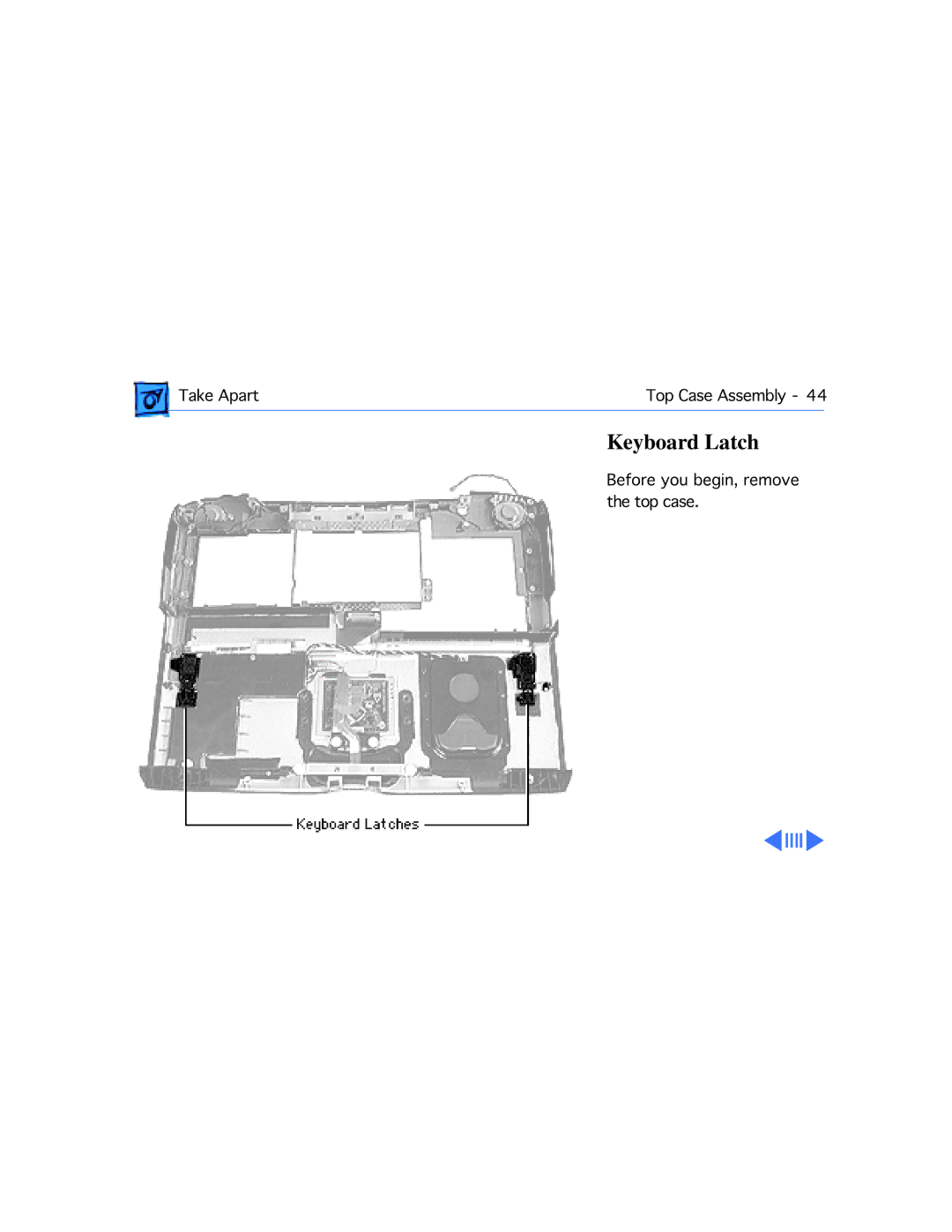 Apple M4753 manual Keyboard Latch 