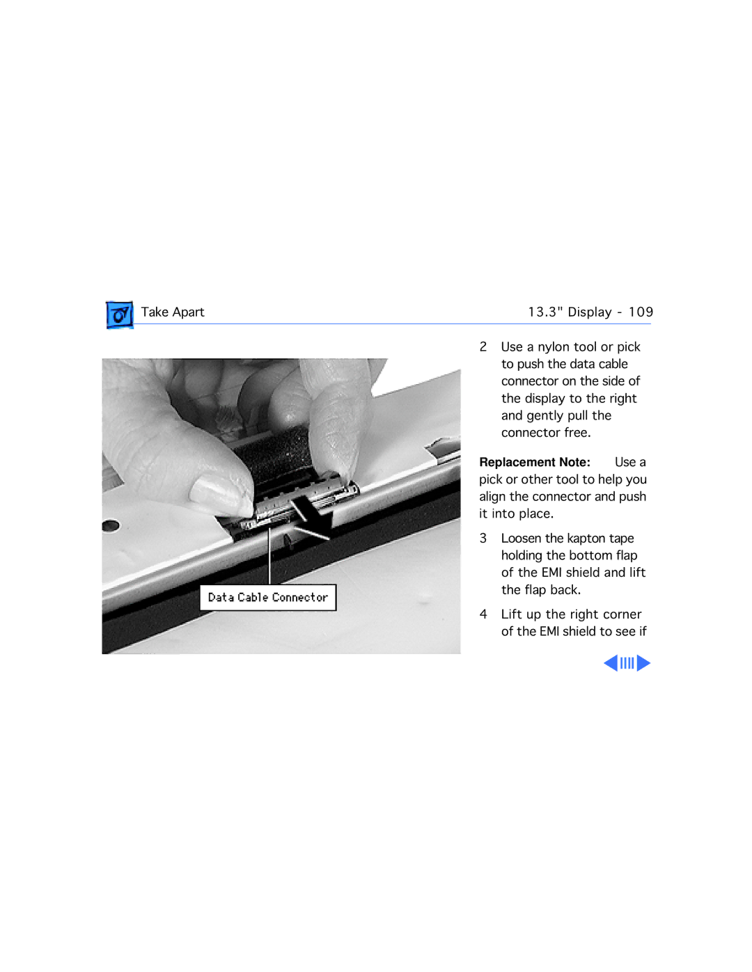 Apple M4753 manual Replacement Note Use a 