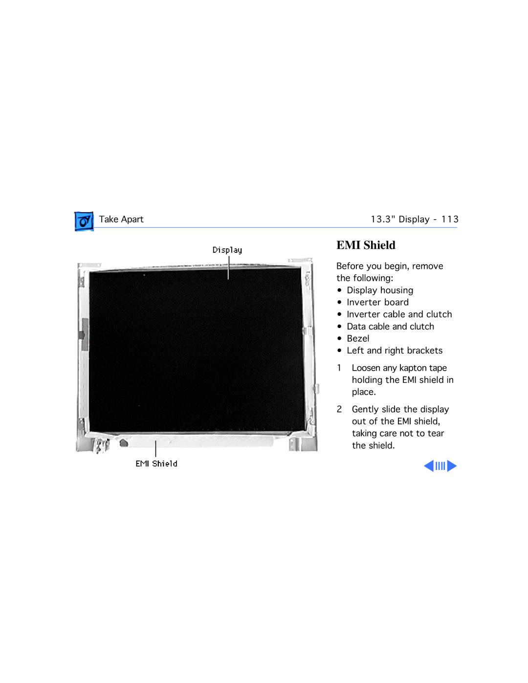 Apple M4753 manual EMI Shield 