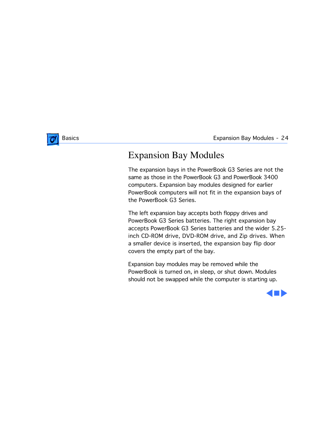 Apple M4753 manual Expansion Bay Modules 