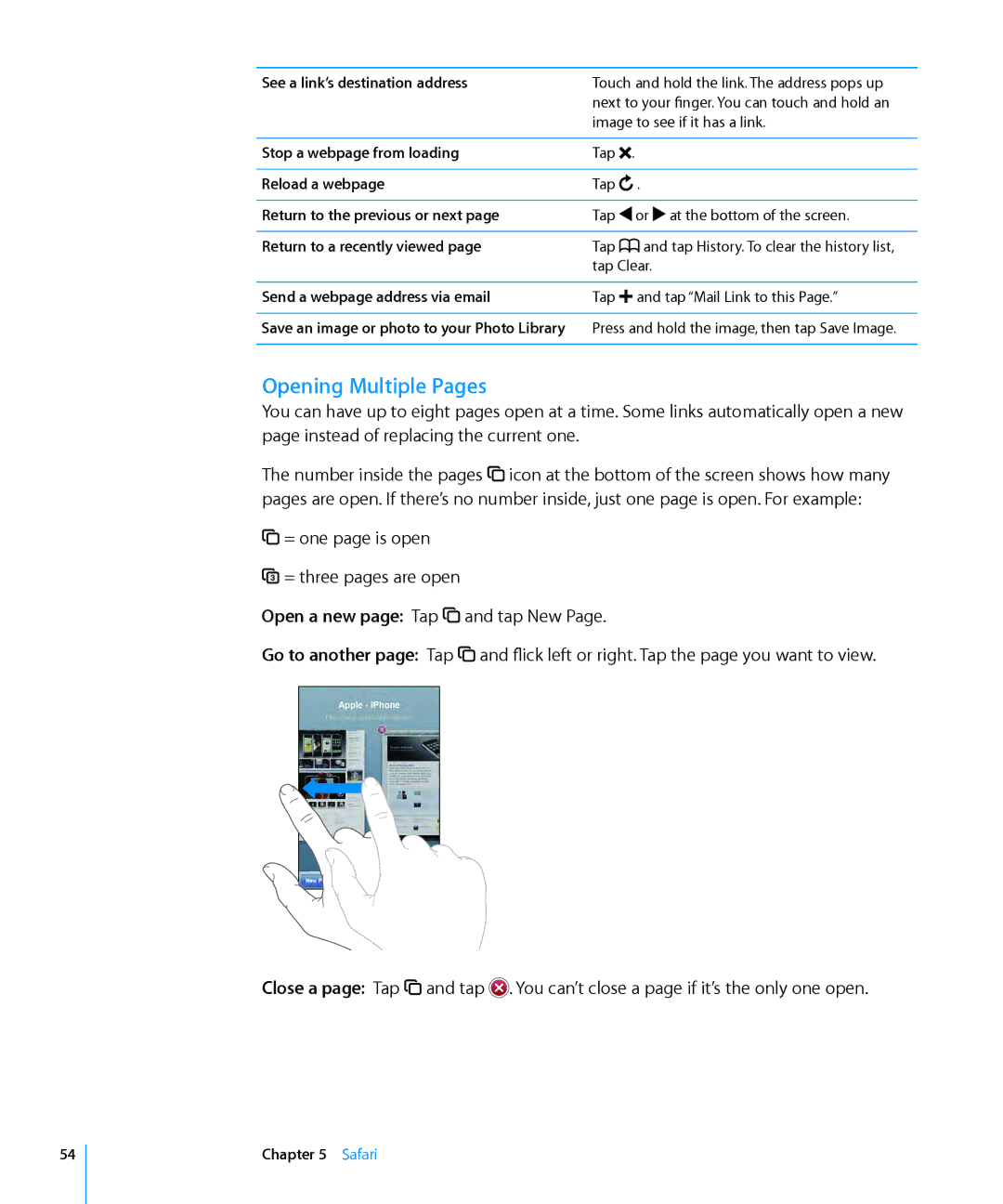 Apple MA623LL/B manual Opening Multiple Pages 