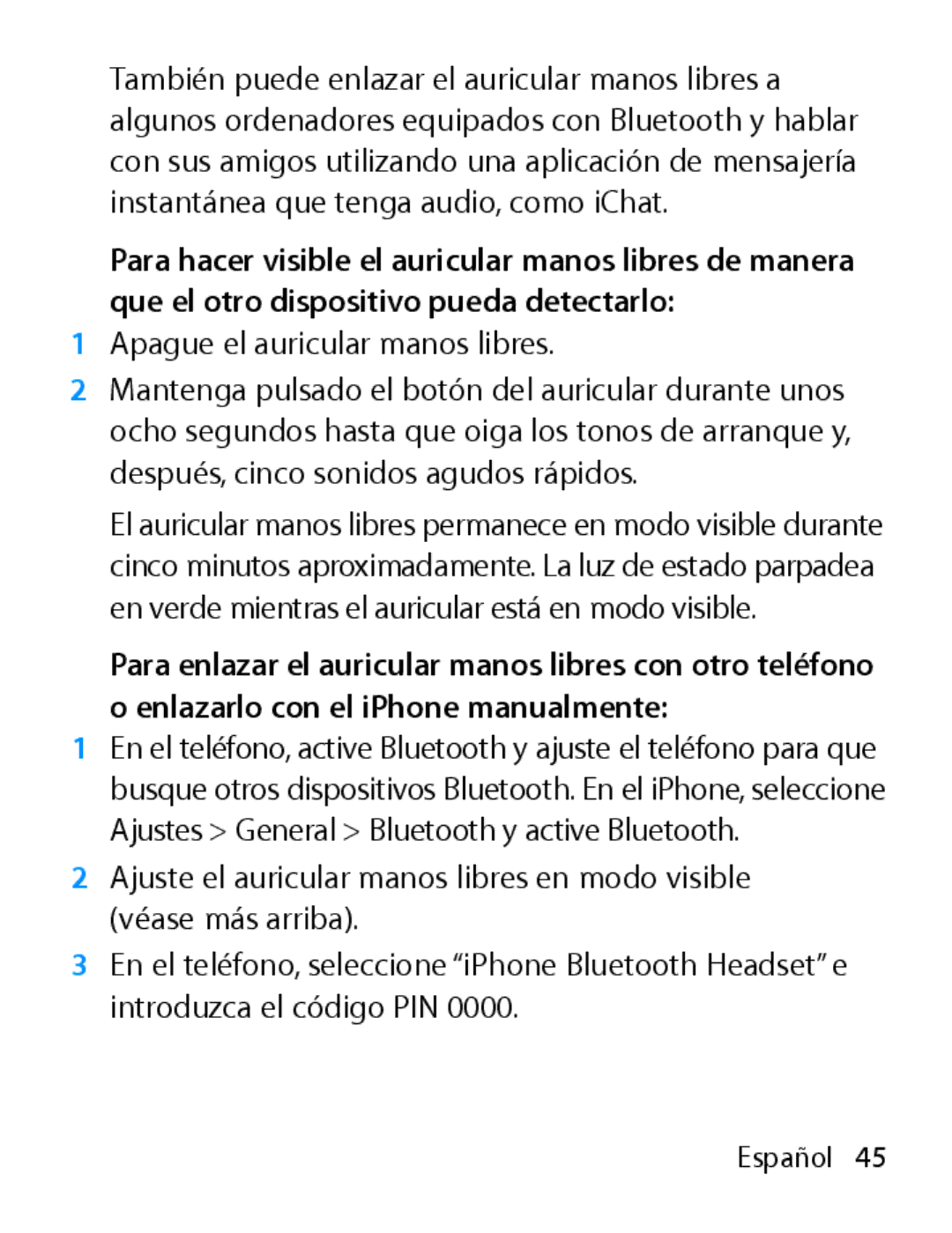 Apple MA817LL/A manual Español 