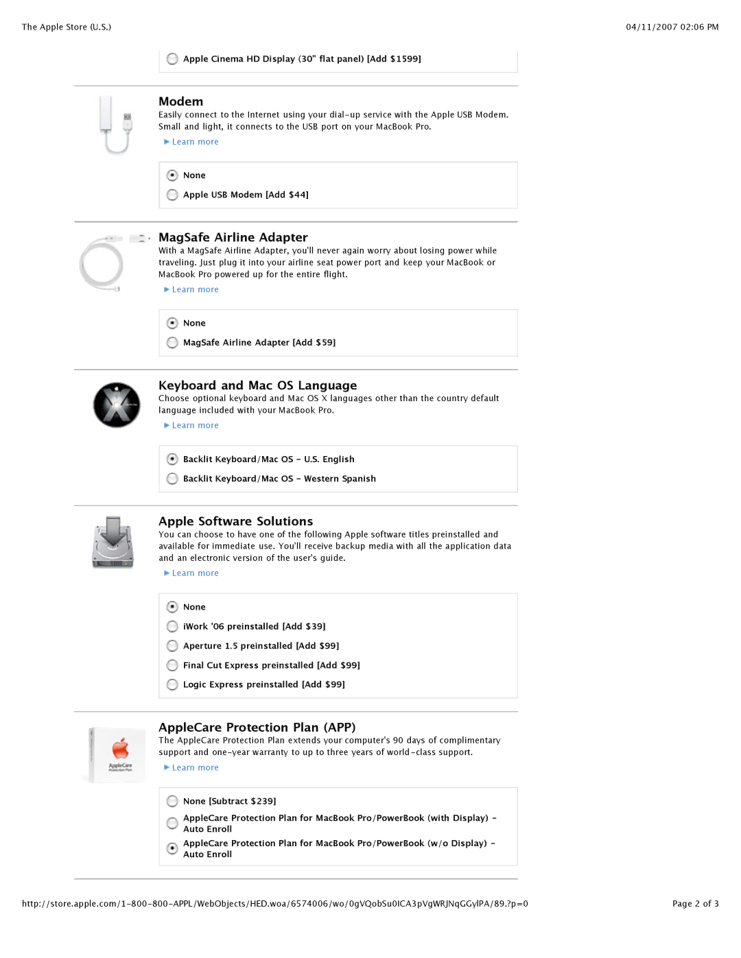 Apple Mac Computer specifications Modem, MagSafe Airline Adapter, Keyboard and Mac OS Language, Apple Software Solutions 