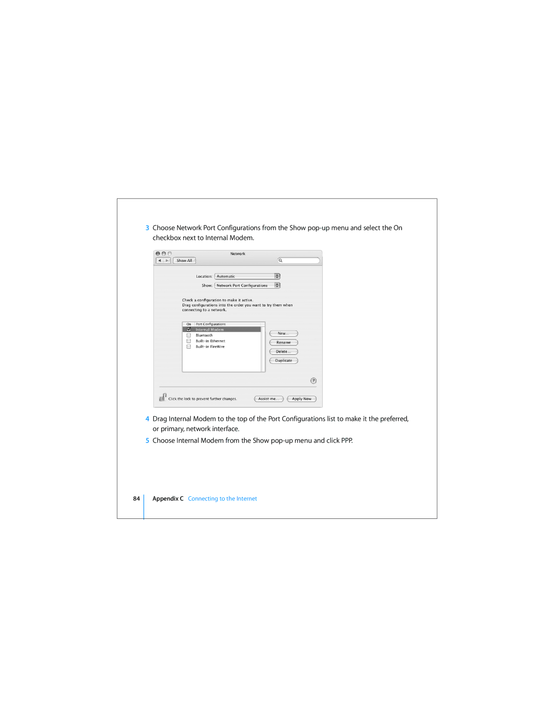 Apple Mac Mini 19 manual Appendix C Connecting to the Internet 