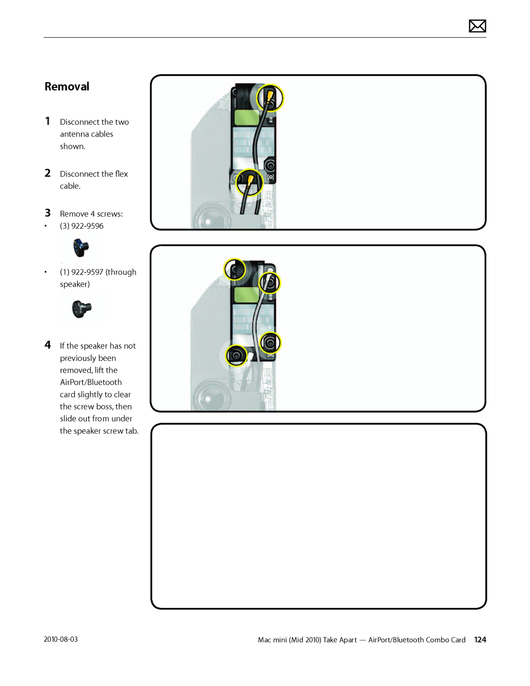 Apple Mac mini manual Removal 