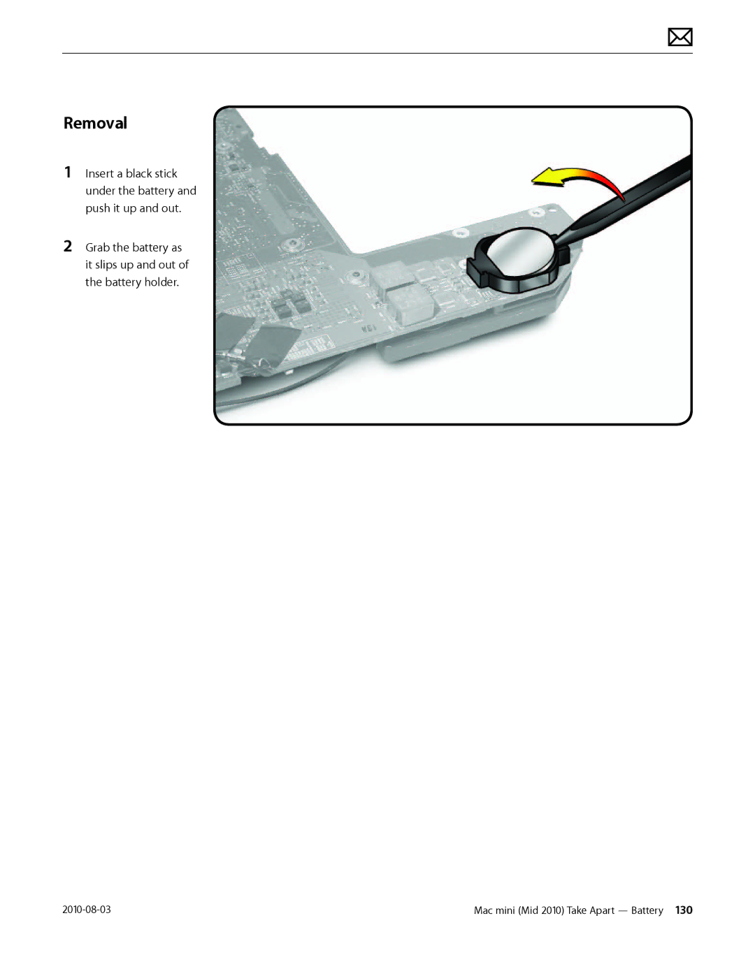 Apple Mac mini manual Removal 