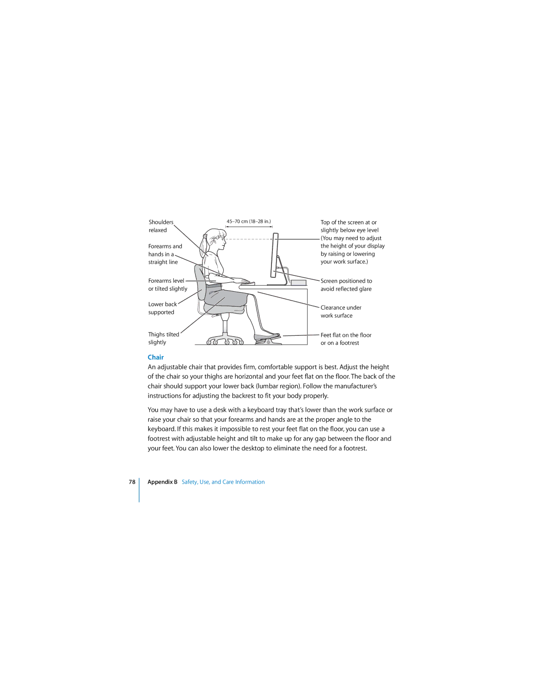 Apple Mac mini manual Chair 