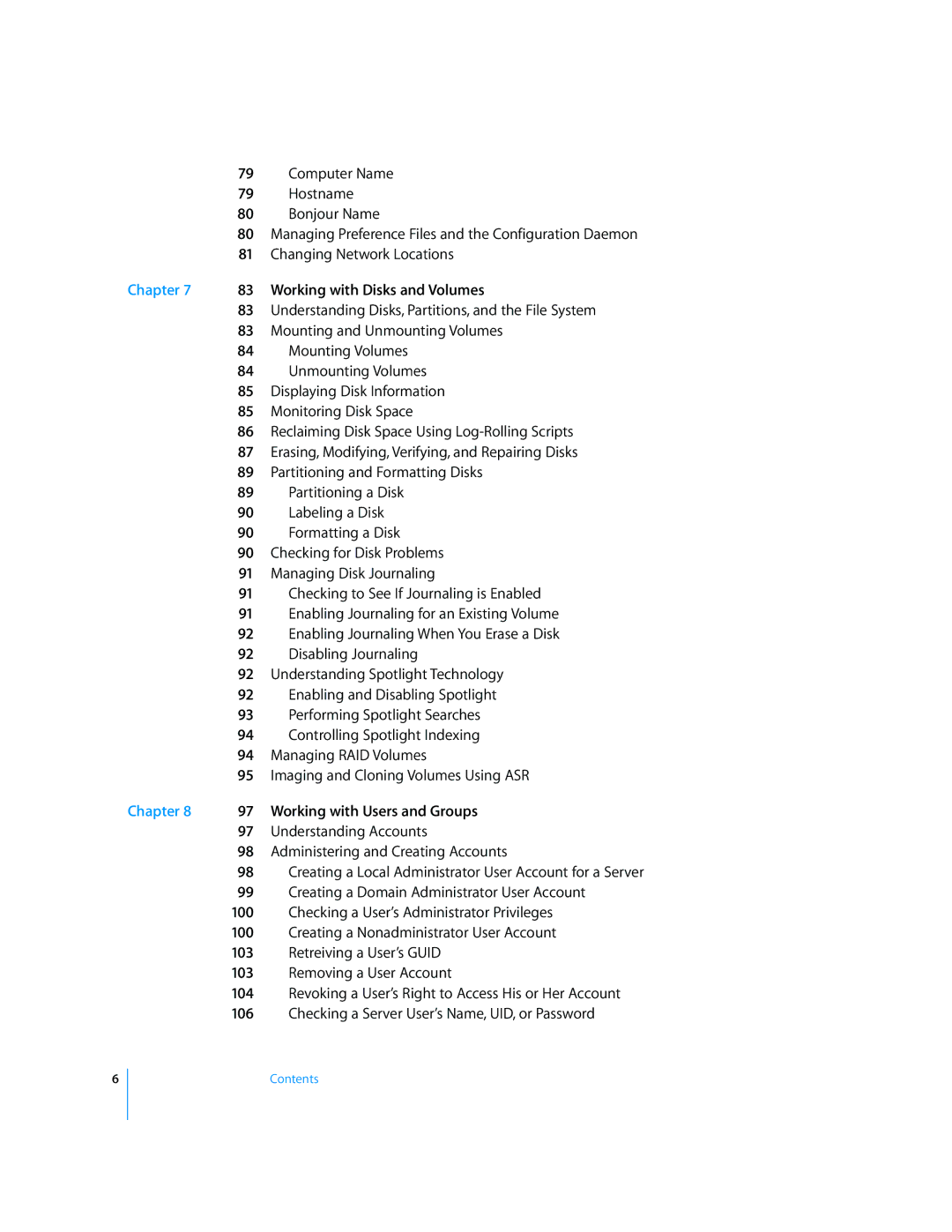 Apple Mac OS X Server Working with Disks and Volumes, Mounting and Unmounting Volumes, Mounting Volumes, Labeling a Disk 