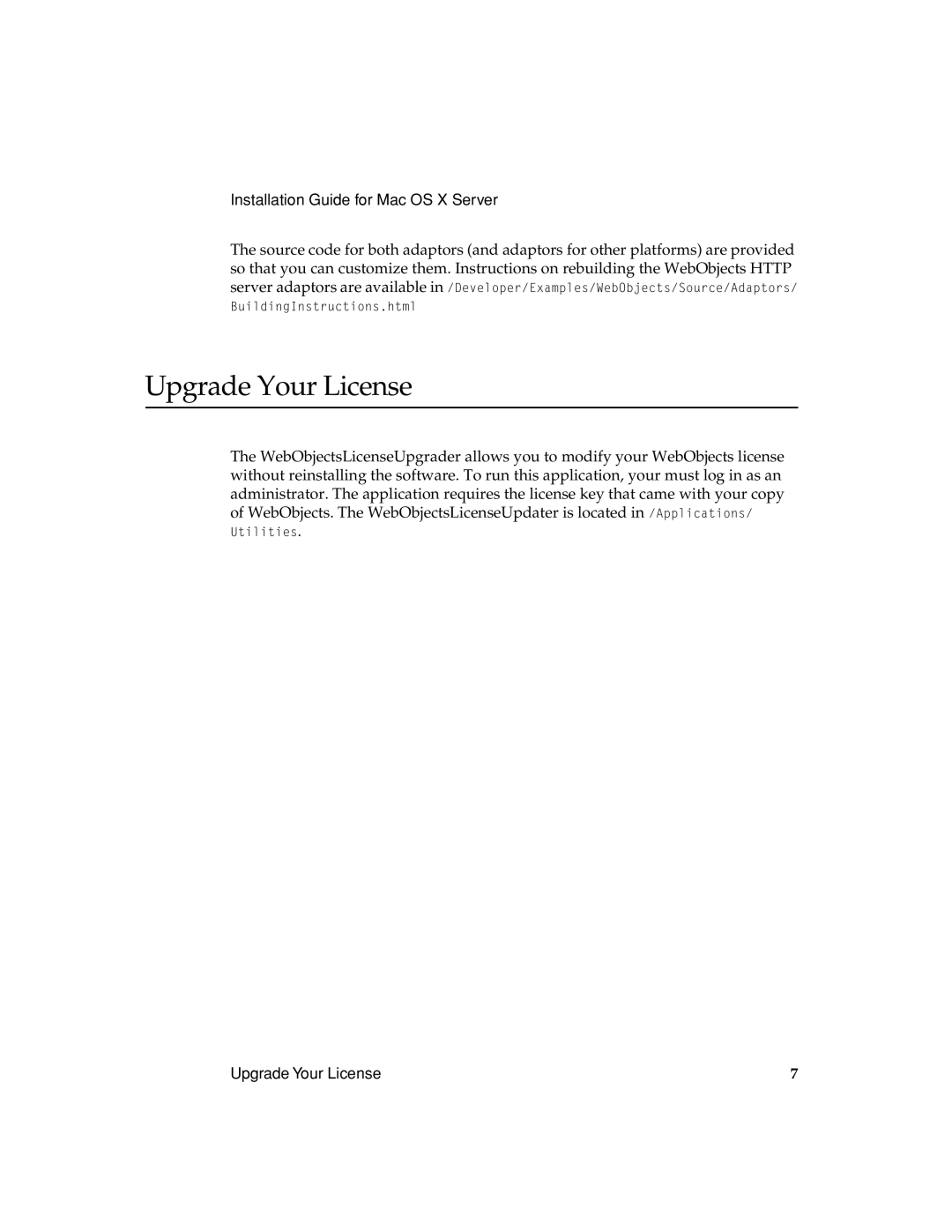 Apple mac ox s server manual Upgrade Your License 