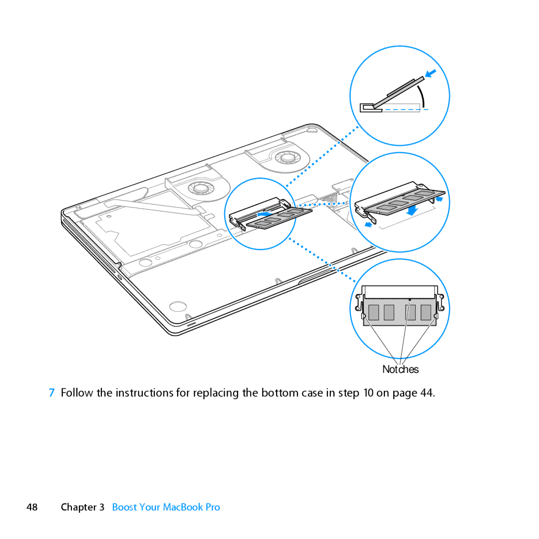 Apple MC024LL/A, MD385LL/A manual Follow the instructions for replacing the bottom case in on 