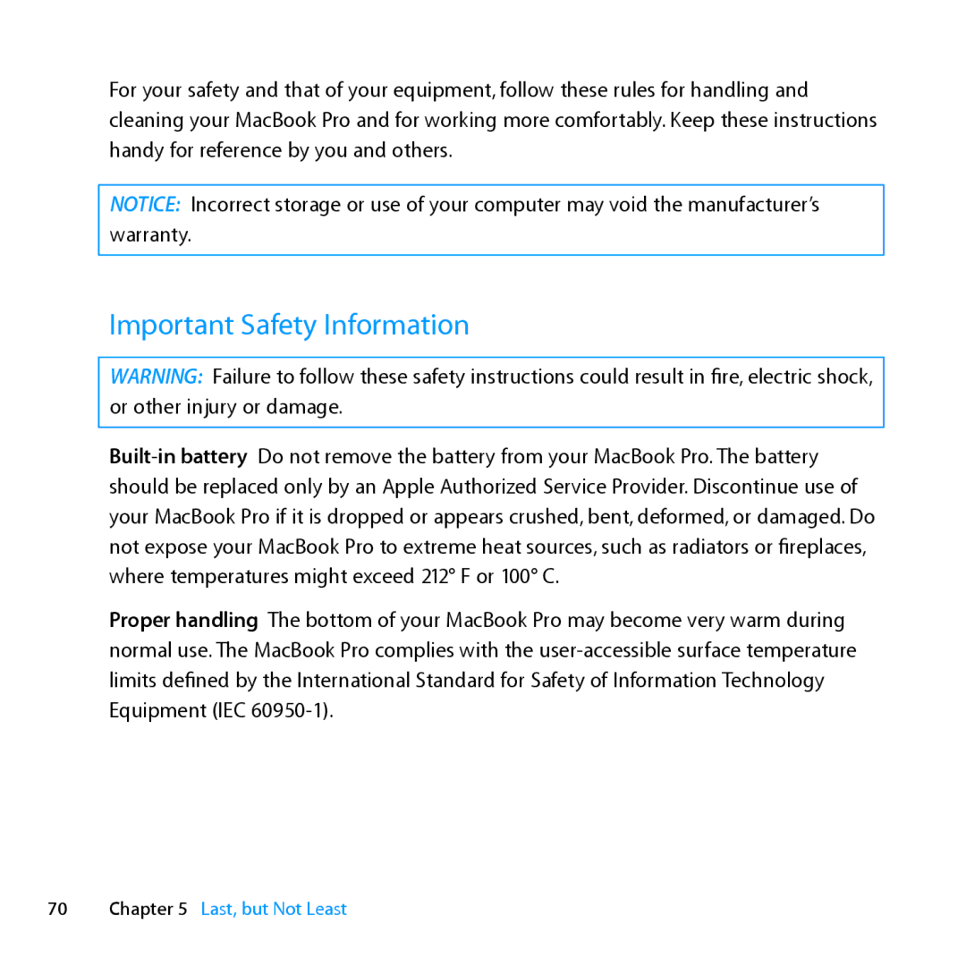 Apple MC024LL/A, MD385LL/A manual Important Safety Information 