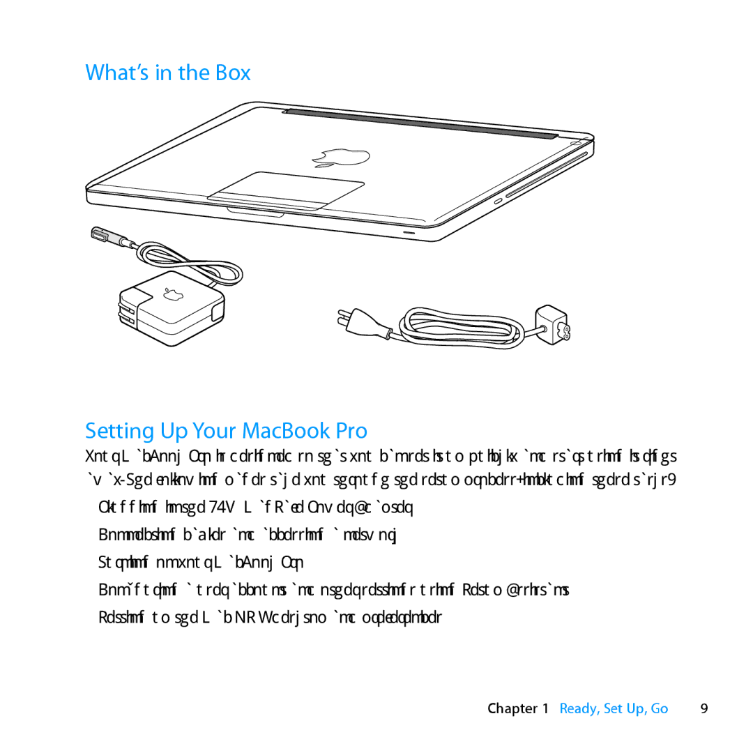 Apple MD385LL/A, MC024LL/A manual What’s in the Box, Setting Up Your MacBook Pro 