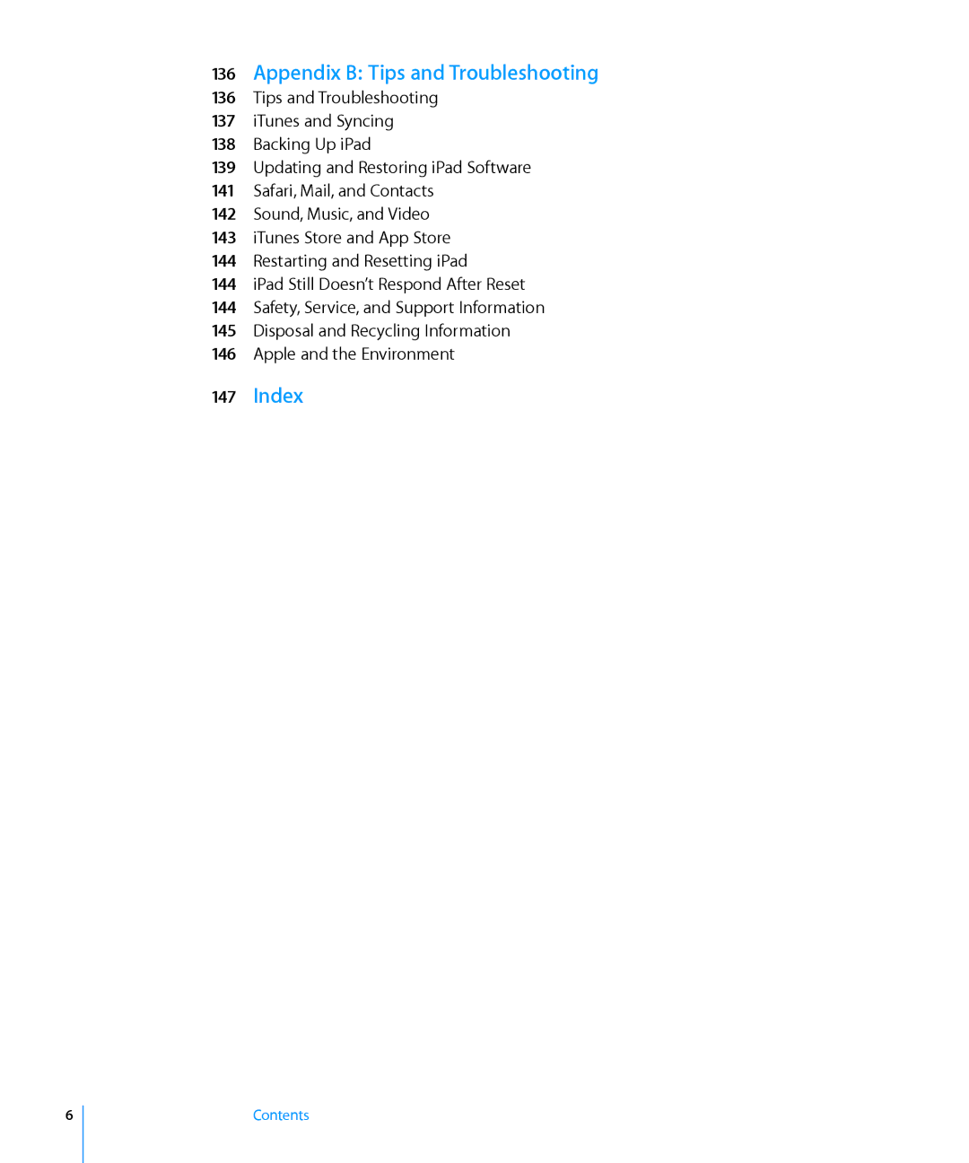 Apple MC349LL/A manual Appendix B Tips and Troubleshooting, Index 