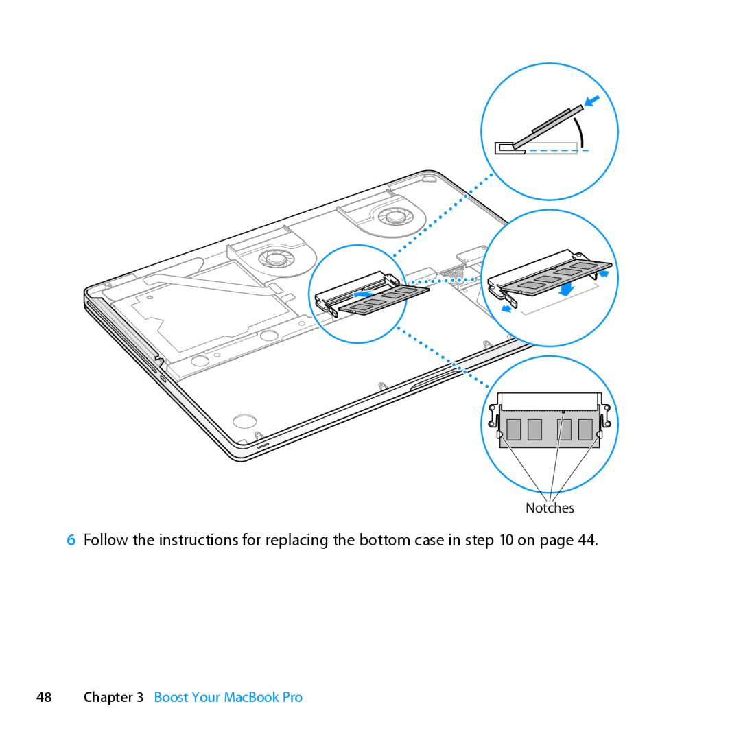 Apple MC371LL/A manual Follow the instructions for replacing the bottom case in on 