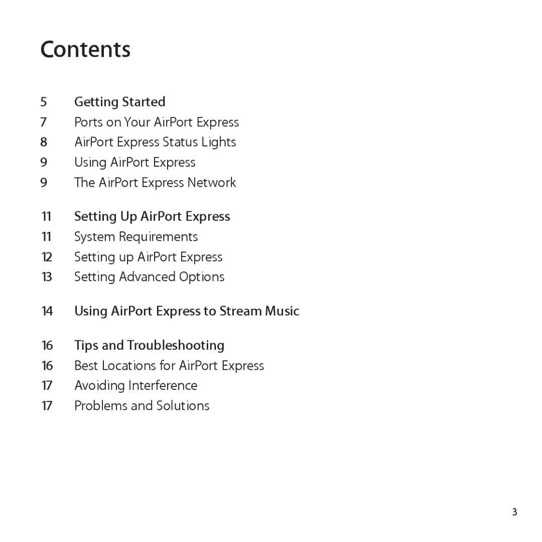 Apple MB321LL/A, MC414LL/A setup guide Contents 