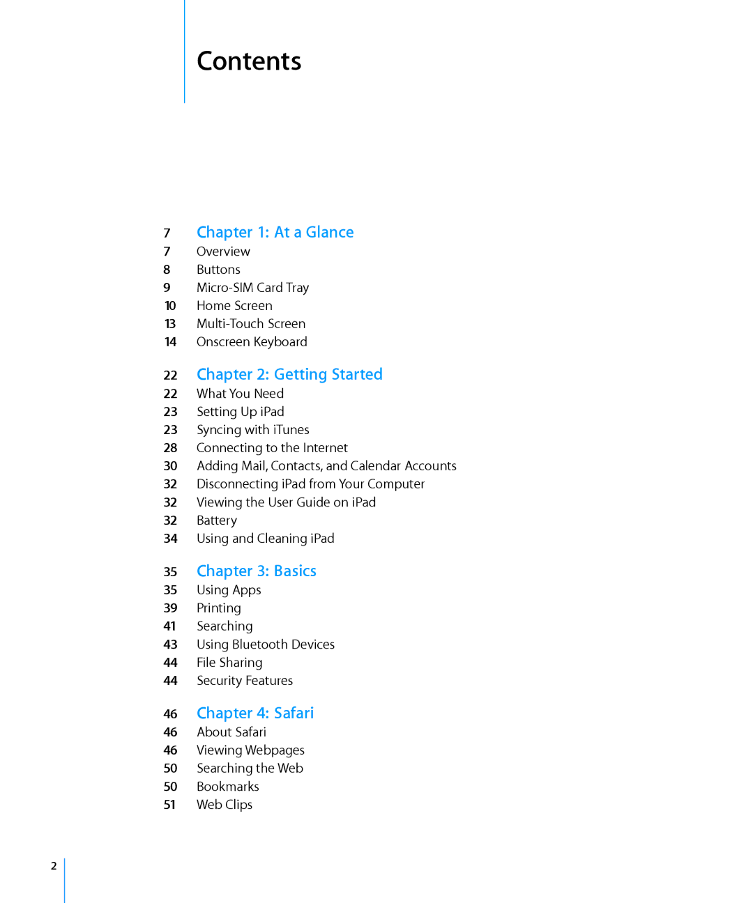 Apple MC497LL/A manual Contents 