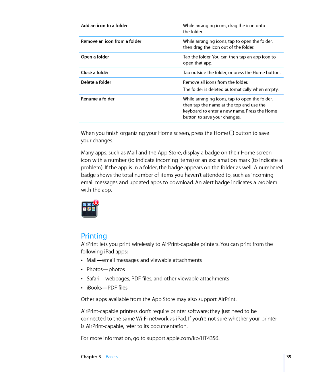 Apple MC497LL/A manual Printing 