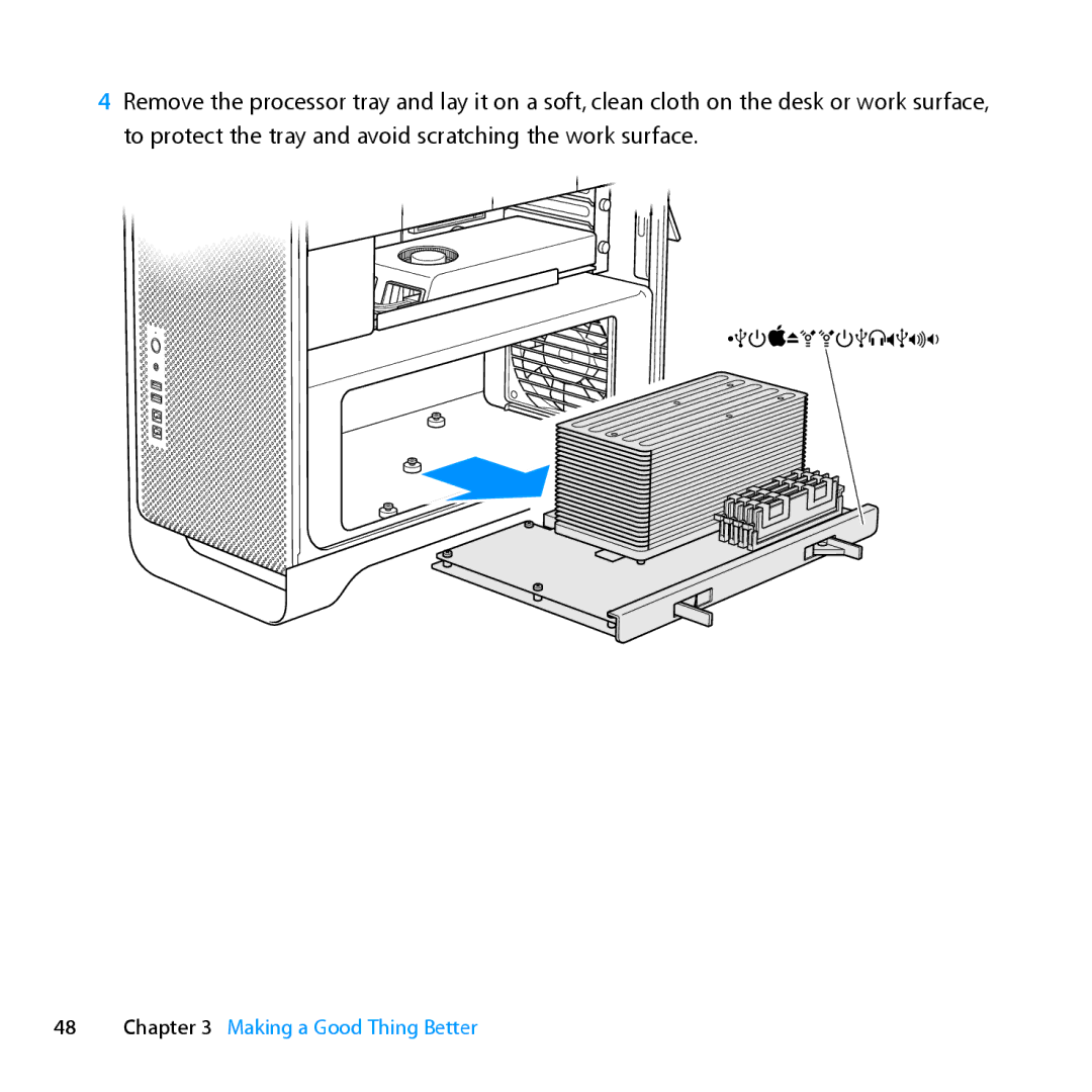 Apple MC561LL/A, MD772LL/A, MD770LL/A, MC560LL/A manual Processor tray 