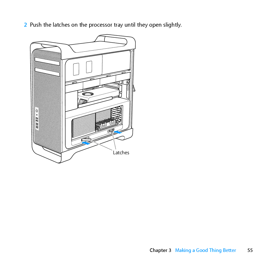 Apple MC560LL/A, MC561LL/A, MD772LL/A, MD770LL/A manual Latches 