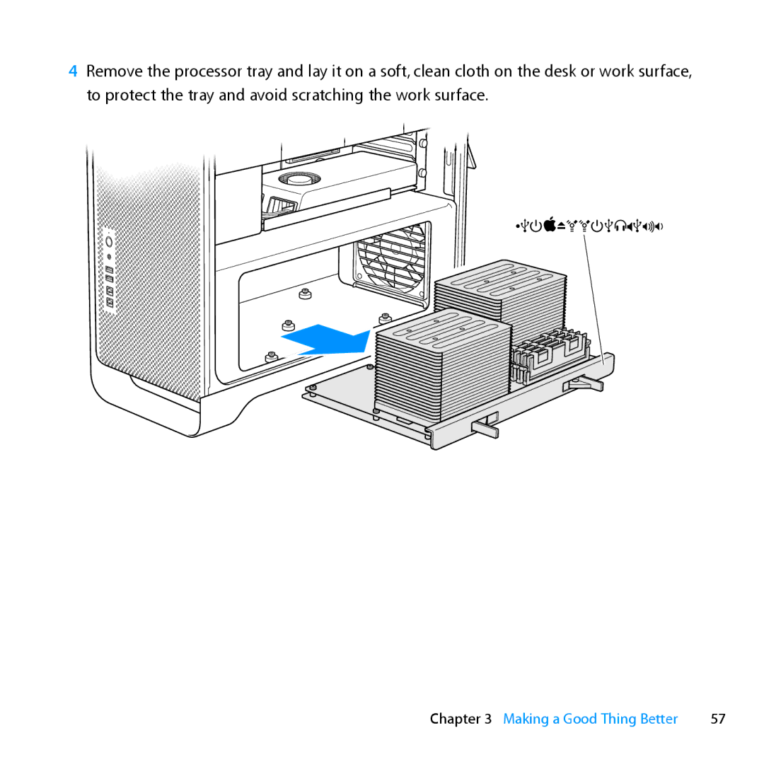 Apple MD772LL/A, MC561LL/A, MD770LL/A, MC560LL/A manual Processor tray 