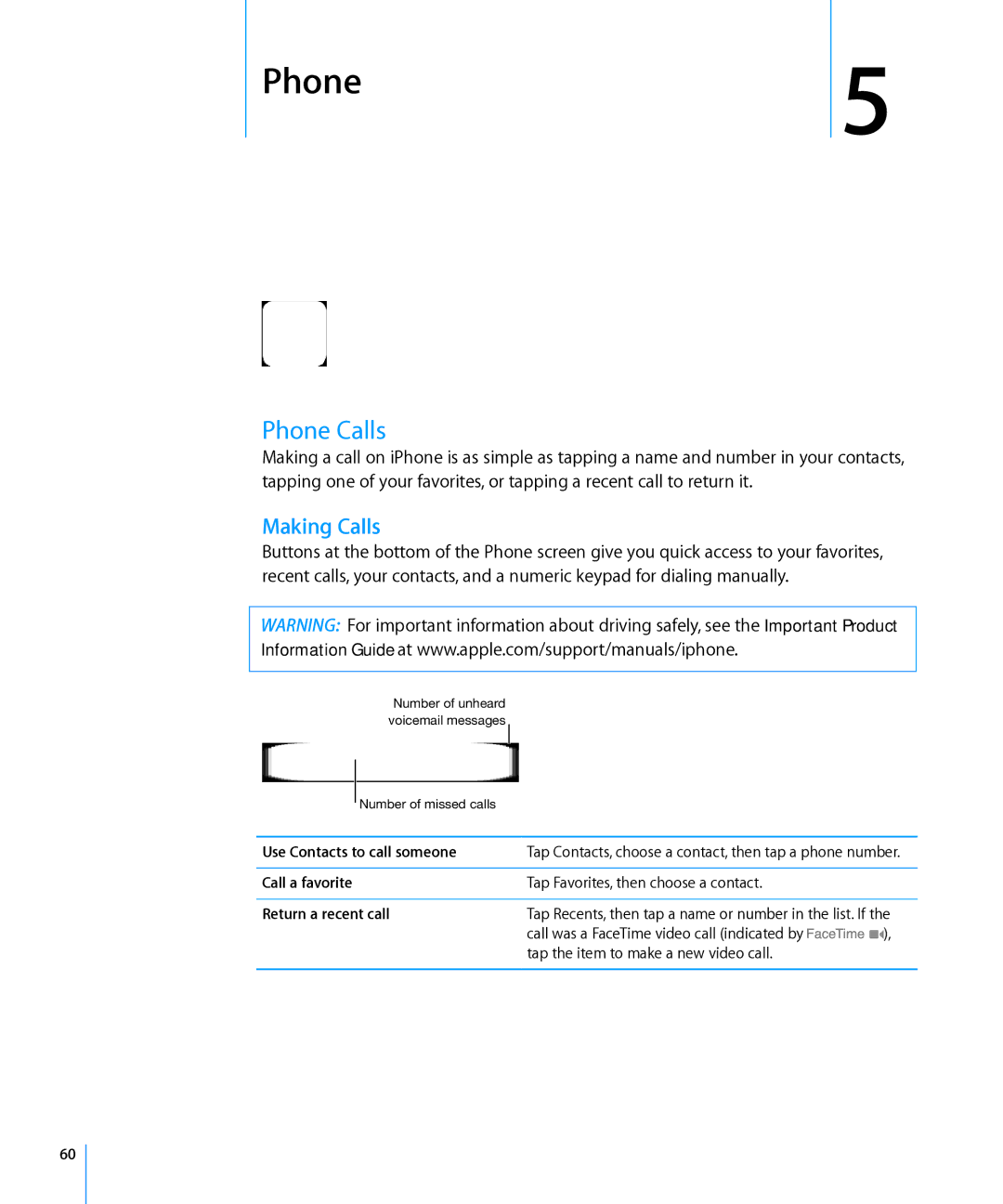 Apple MC603LL/A, MC610LL/A, MC678LL/A, MC604LL/A, MC537LL/A, MC606LL/A, MC679LL/A, MC603C/A manual Phone Calls, Making Calls 