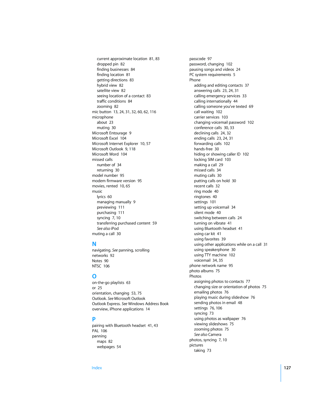 Apple A1442, MC676LL/A, A1332, A1428, A1349, A1429, A1431, A1325, A1387 manual 127 