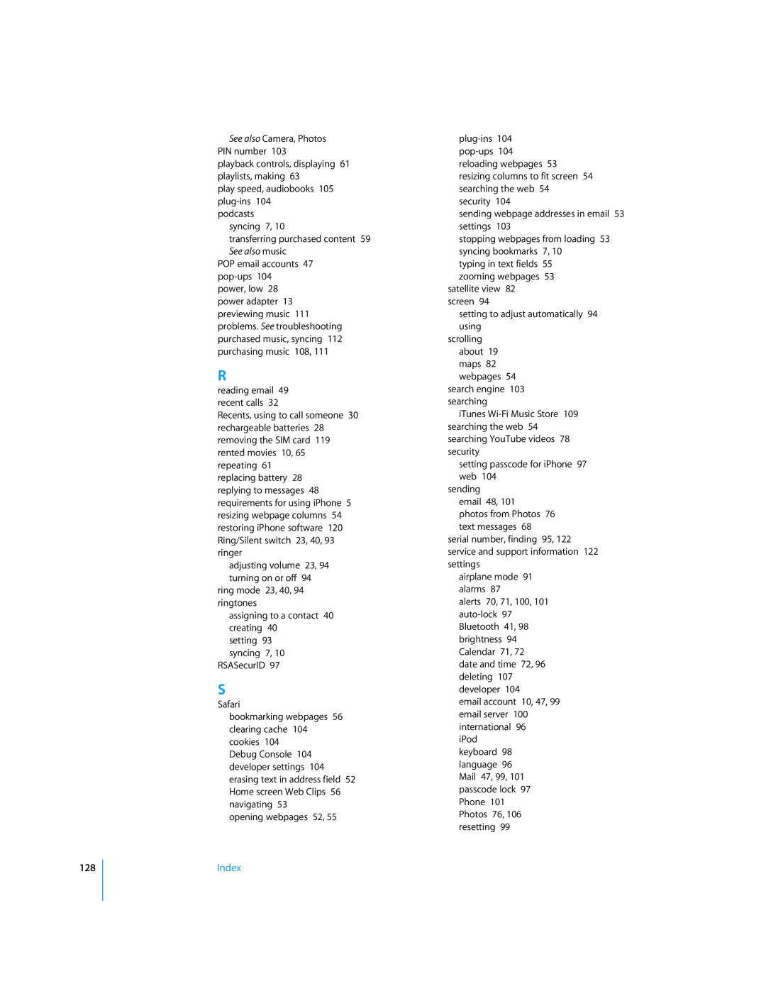 Apple A1332, MC676LL/A, A1442, A1428, A1349, A1429, A1431, A1325, A1387 manual 128 