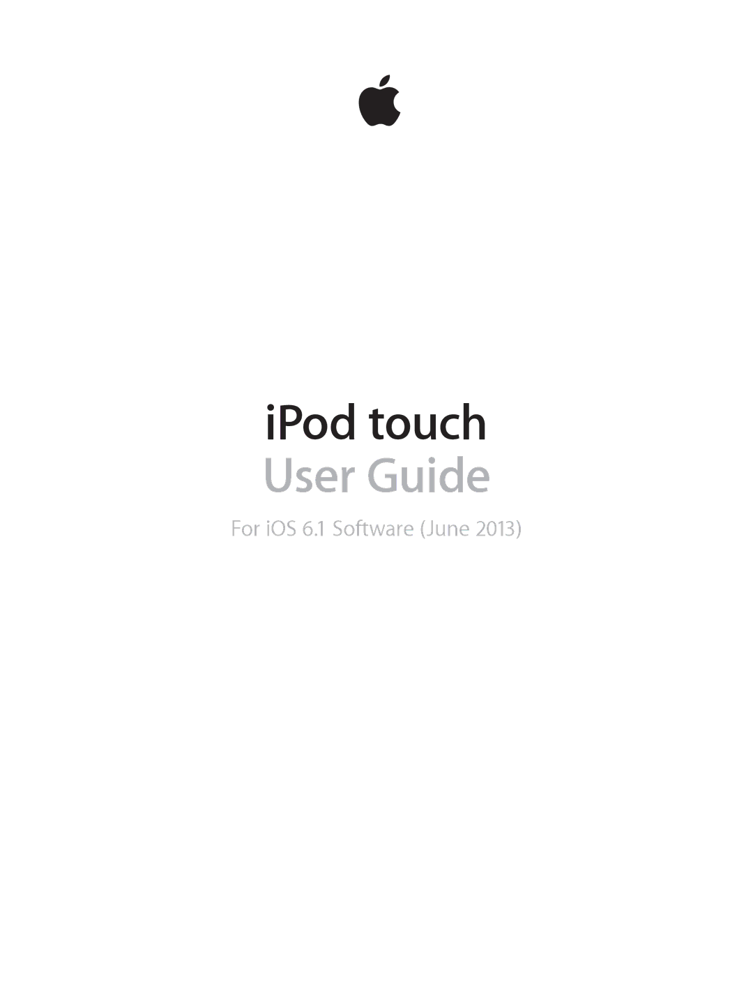 Apple ME643LL/A, MC903LL/A, MD724LL/A manual IPod touch User Guide 