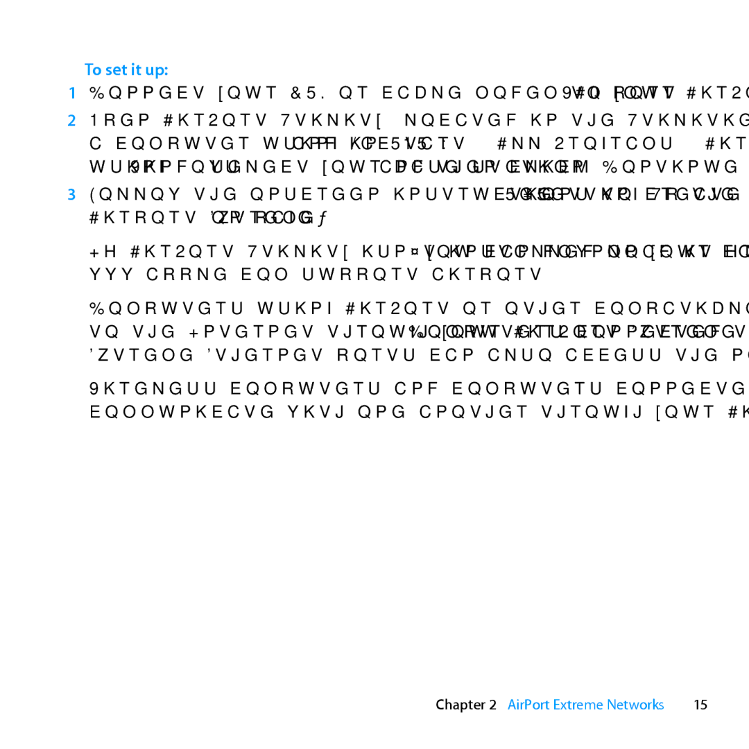 Apple MD031LL/A setup guide To set it up 