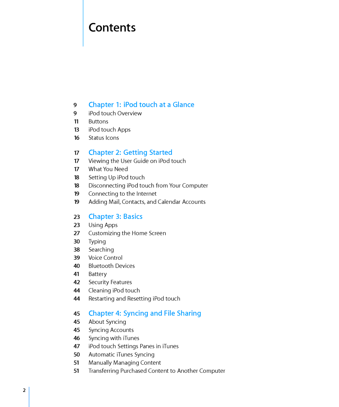 Apple MC544LL/A, MD058LL/A, ME178LL/A manual Contents 