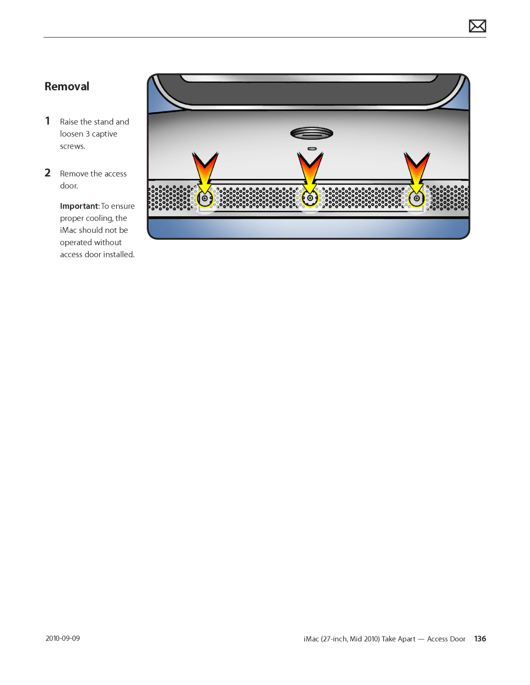 Apple MD094LL/A manual Removal 