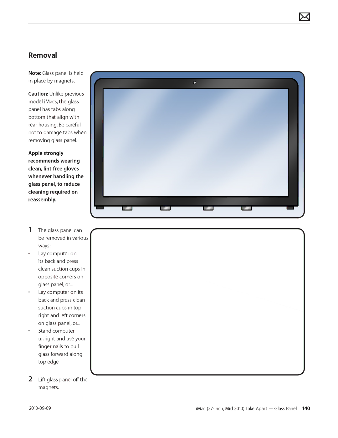 Apple MD094LL/A manual Removal 