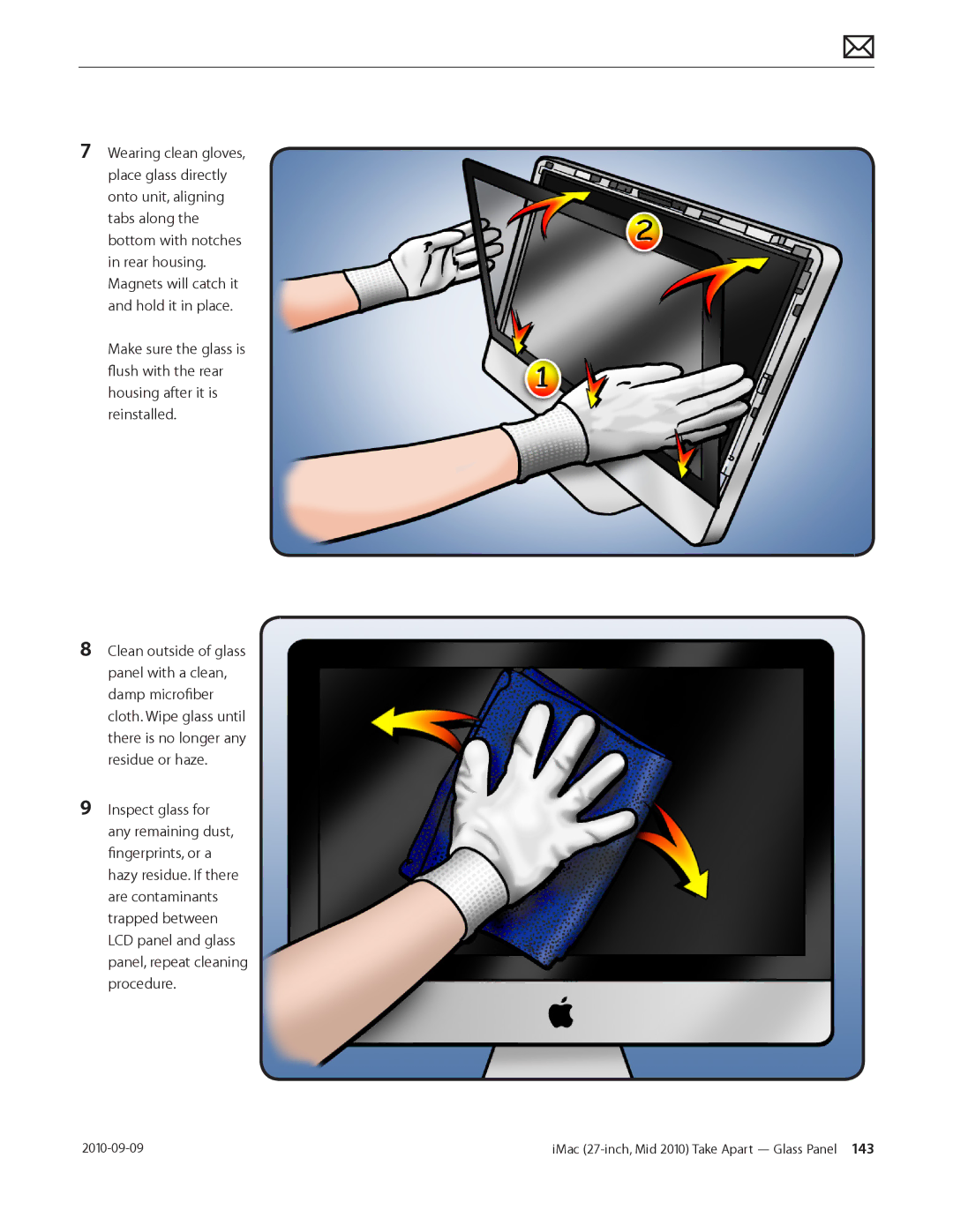 Apple MD094LL/A manual IMac 27-inch, Mid 2010 Take Apart Glass Panel  