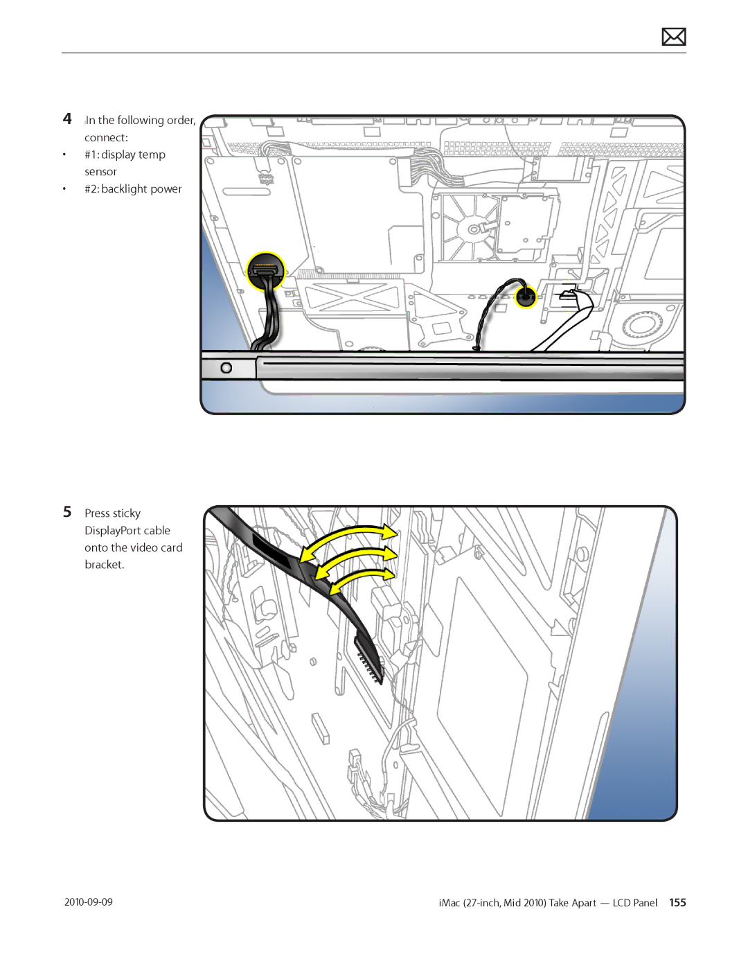 Apple MD094LL/A manual IMac 27-inch, Mid 2010 Take Apart LCD Panel  