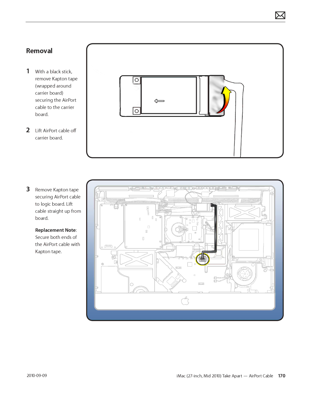 Apple MD094LL/A manual Removal 