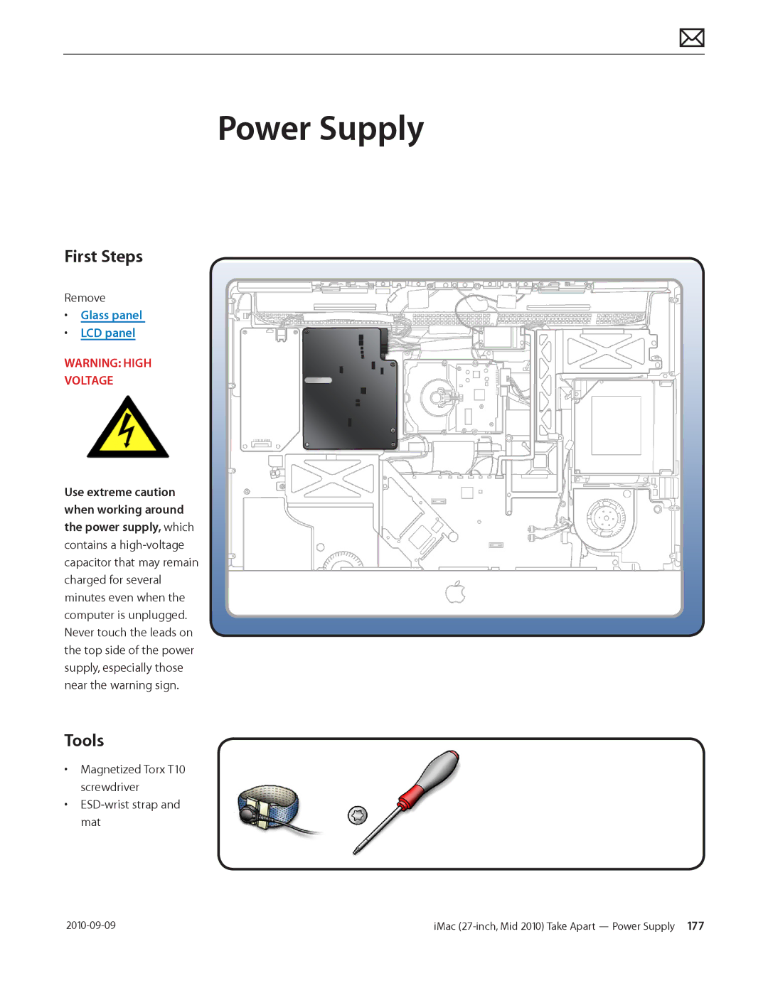 Apple MD094LL/A manual Power Supply, Voltage 