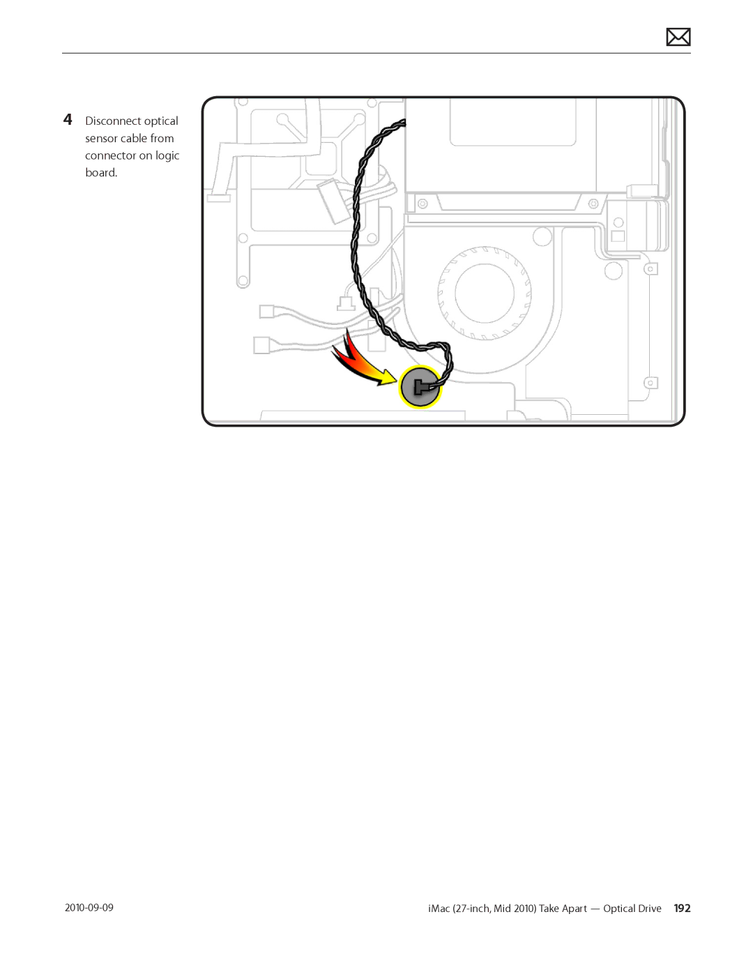 Apple MD094LL/A manual IMac 27-inch, Mid 2010 Take Apart Optical Drive  