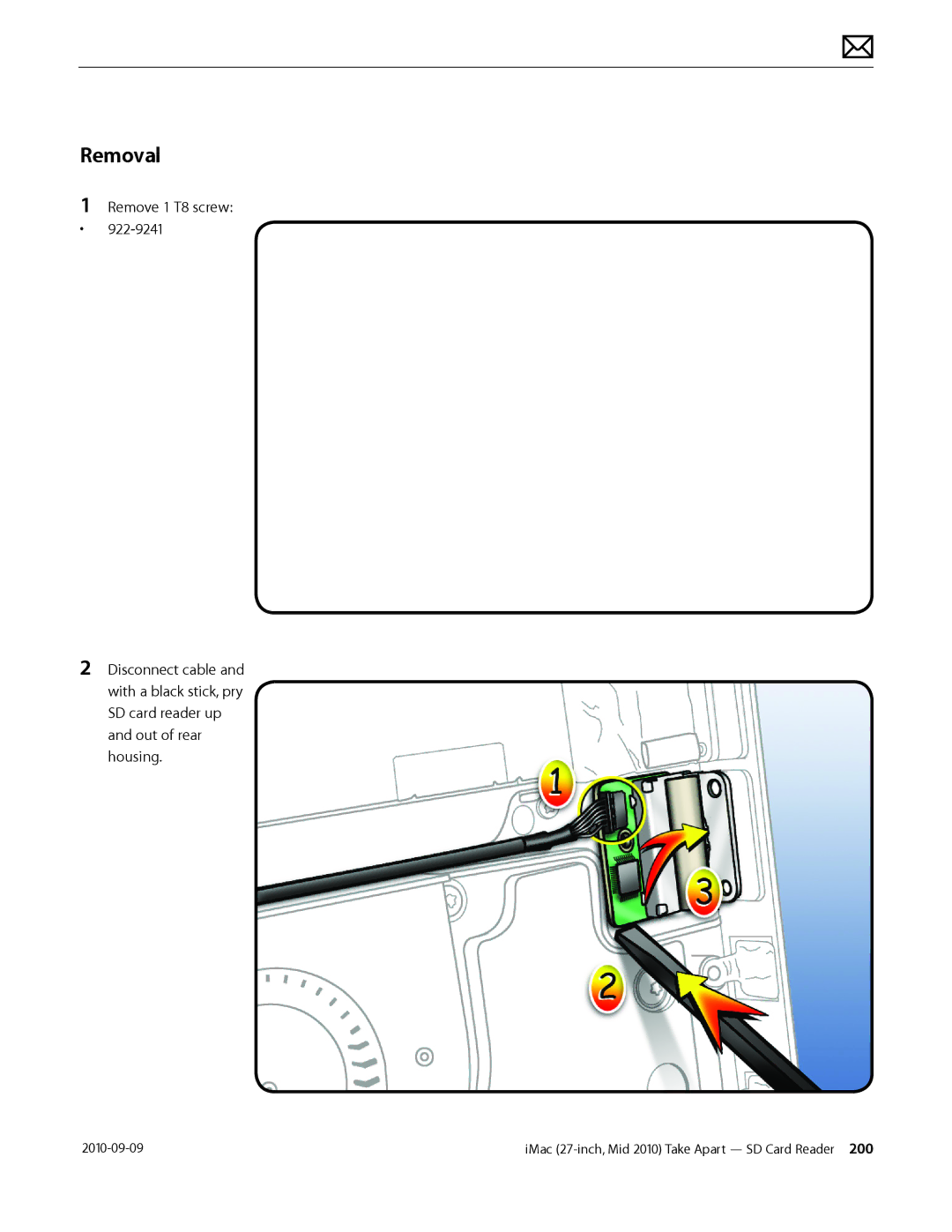 Apple MD094LL/A manual Removal 