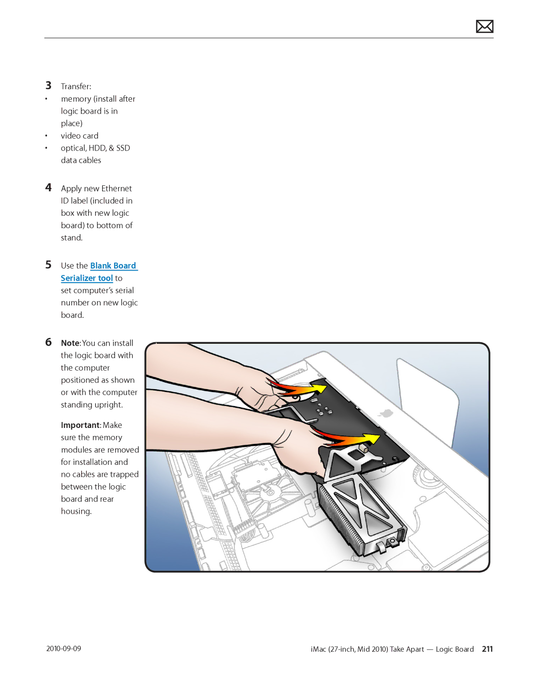 Apple MD094LL/A manual IMac 27-inch, Mid 2010 Take Apart Logic Board  