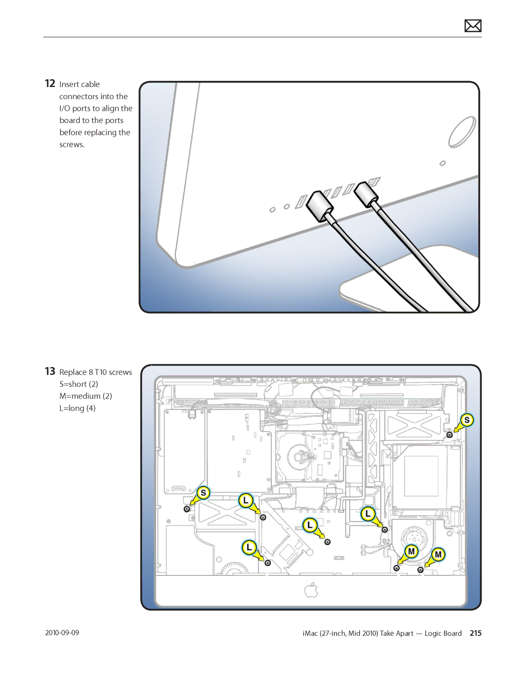 Apple MD094LL/A manual IMac 27-inch, Mid 2010 Take Apart Logic Board  