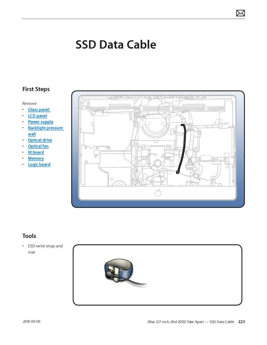 Apple MD094LL/A manual SSD Data Cable, First Steps 