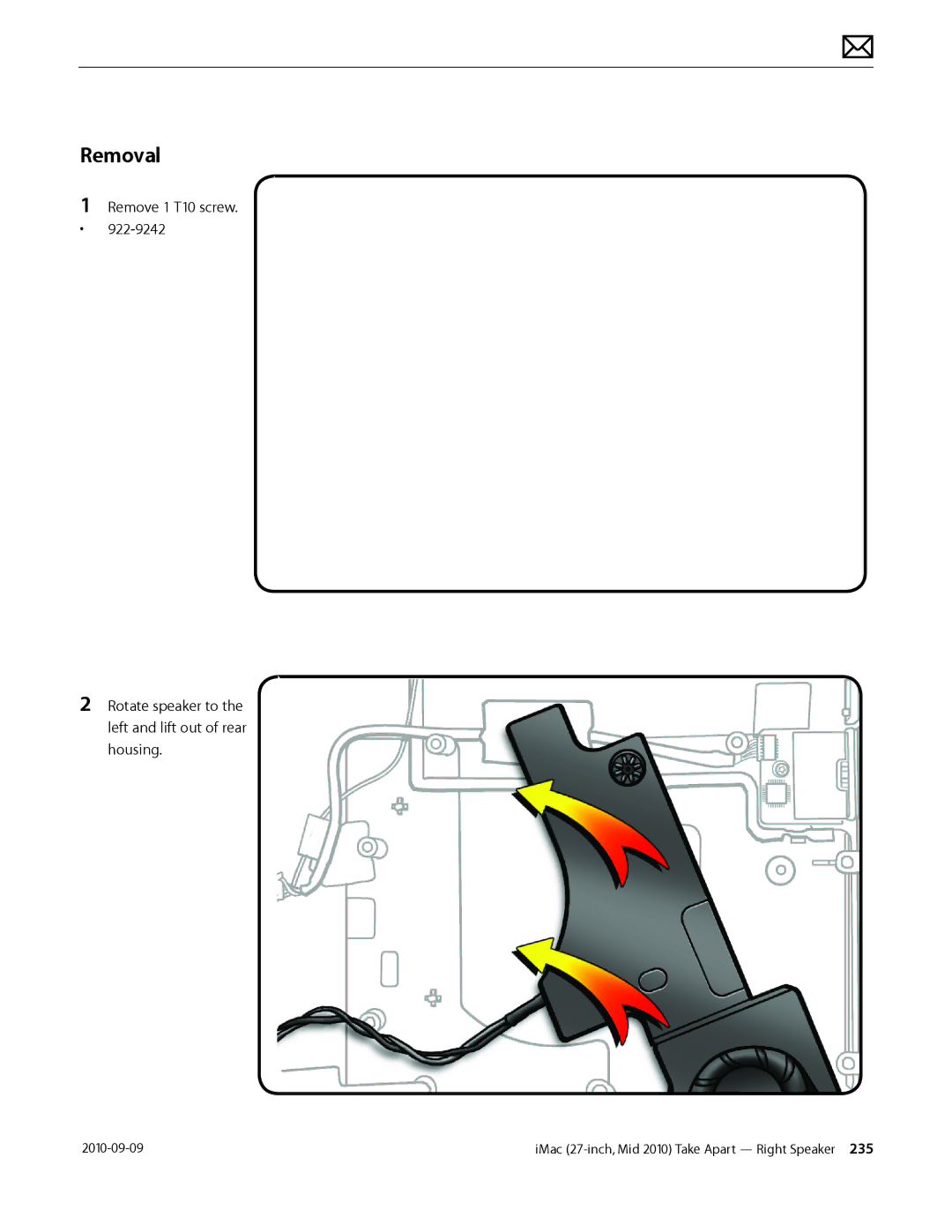 Apple MD094LL/A manual Removal 