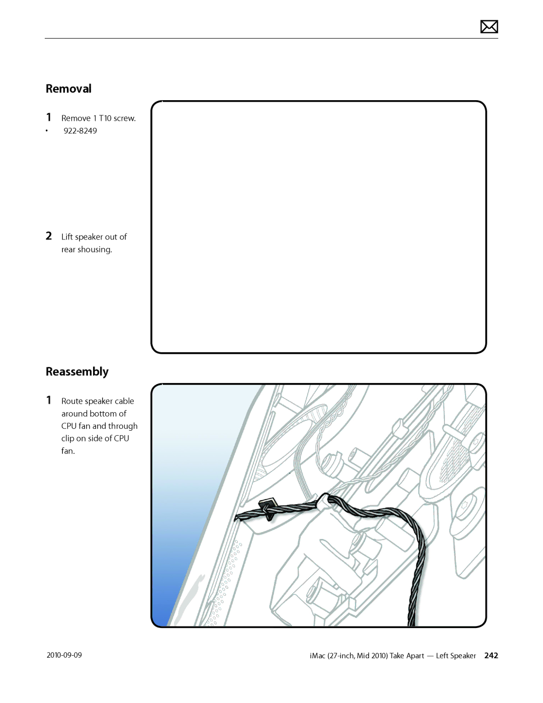 Apple MD094LL/A manual Removal 