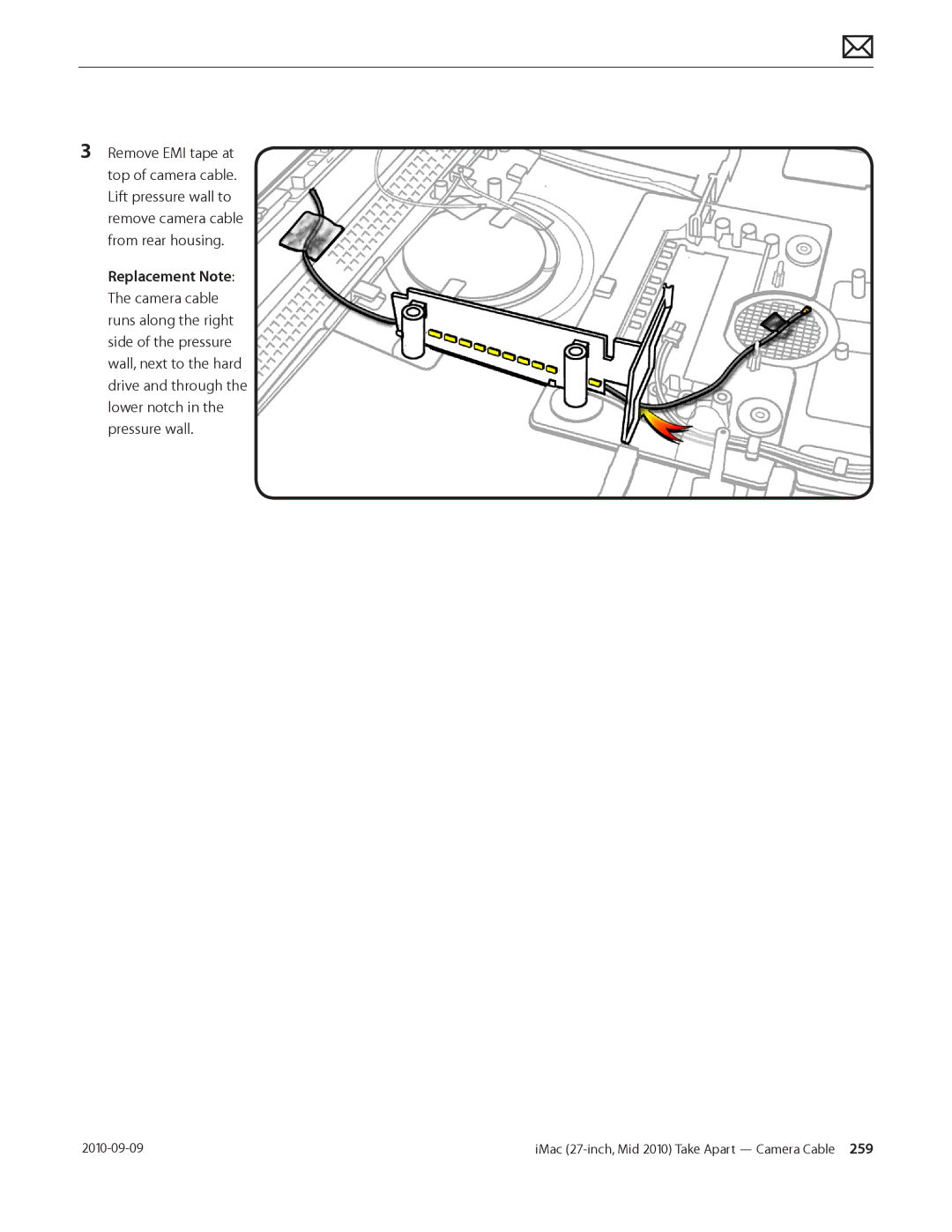 Apple MD094LL/A manual IMac 27-inch, Mid 2010 Take Apart Camera Cable  