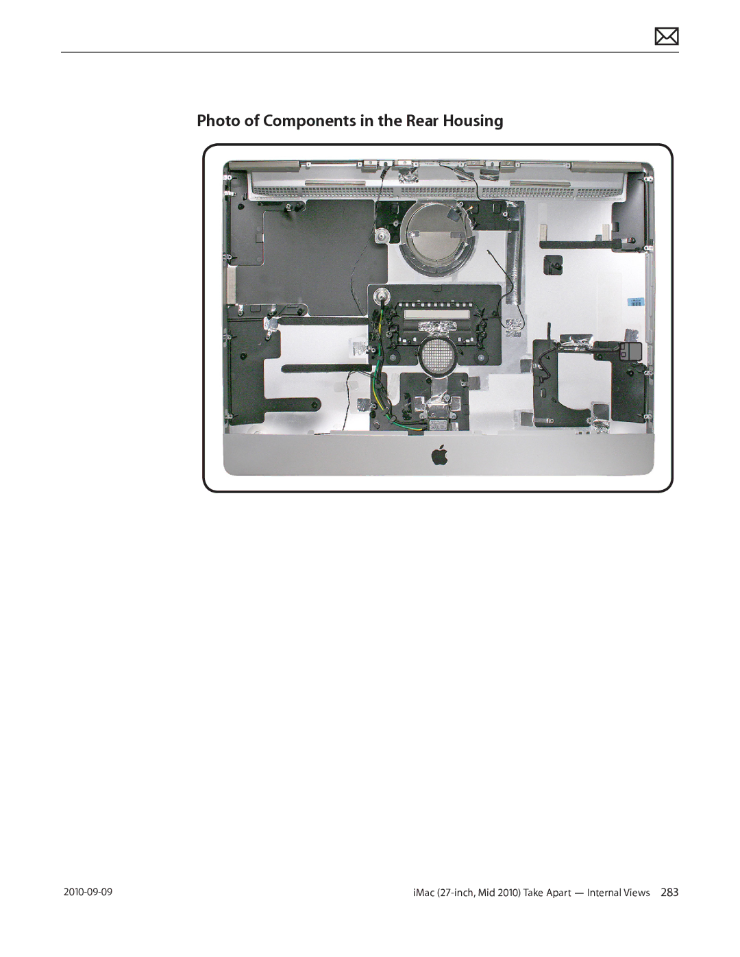 Apple MD094LL/A manual Photo of Components in the Rear Housing 