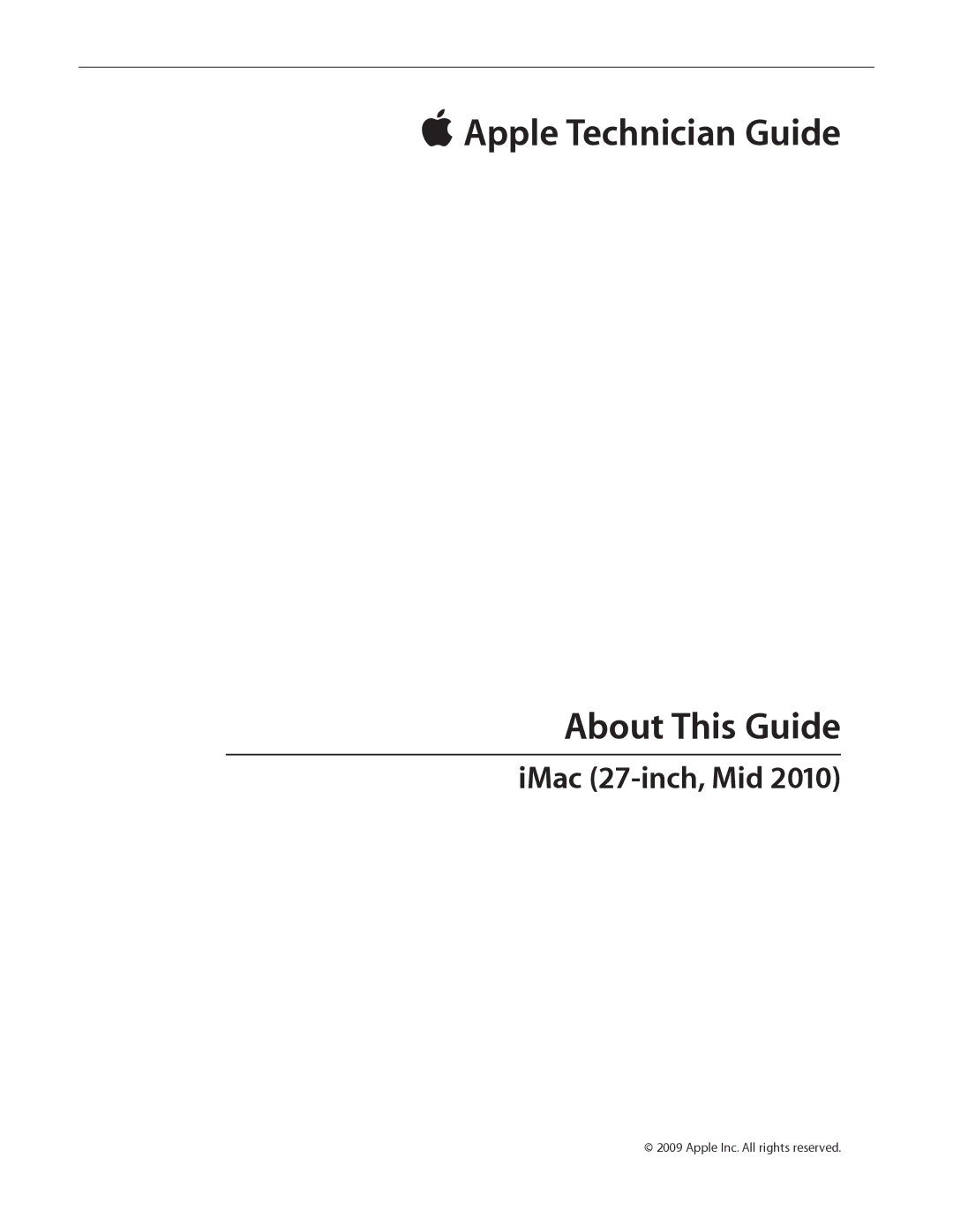 Apple MD094LL/A manual  Apple Technician Guide About This Guide 