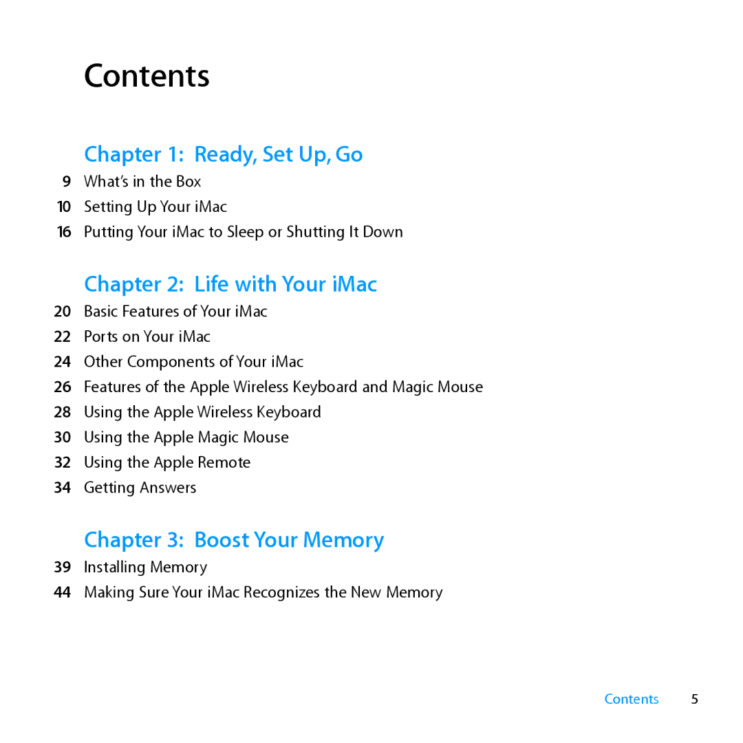 Apple MC812LL/A, MD096LL/A manual Contents 